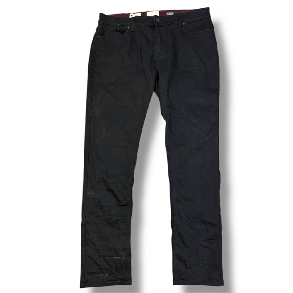 Scott James Slim Fit Stretch Pants Men's 38x32 Black 5-Pocket